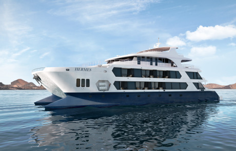 Hermes Mega Catamaran | Adventures to Peru Adventures to Peru | Hermes Galapagos Mega Catamaran Panoramic 6 460x295 1