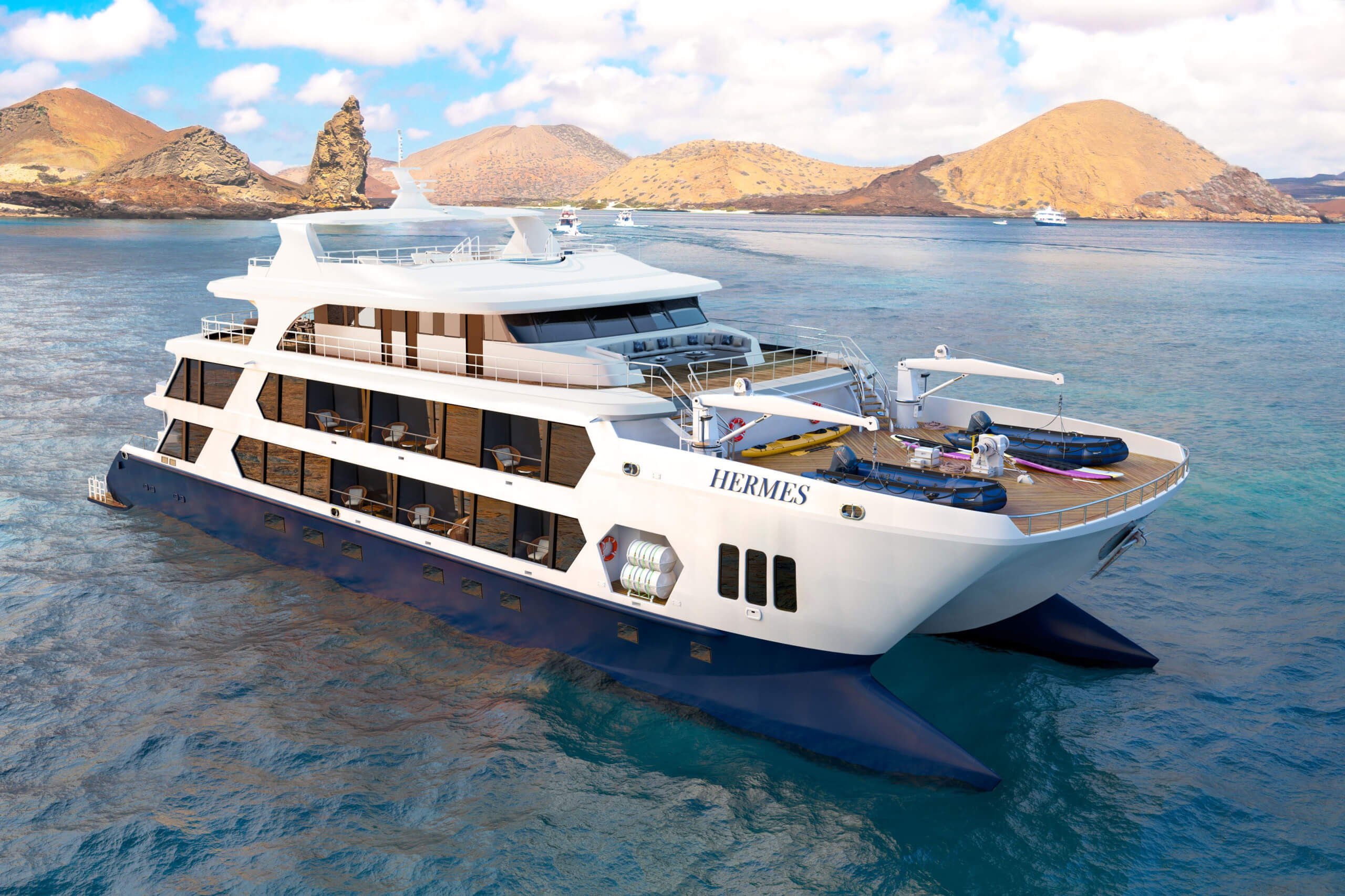 Adventures to Peru | Hermes Galapagos Mega Catamaran Panoramic new scaled 1