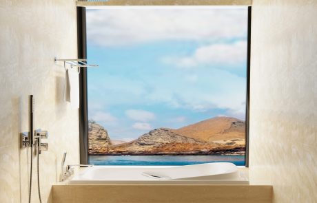 Hermes Mega Catamaran | Adventures to Peru Adventures to Peru | Hermes Mega Catamaran Galapagos Luxury Suite King 1 460x295 1