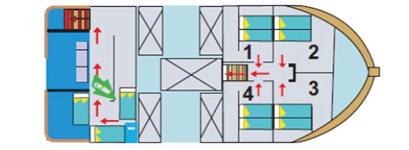 Adventures to Peru | lower deck daphne