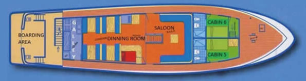 Adventures to Peru | main deck aida